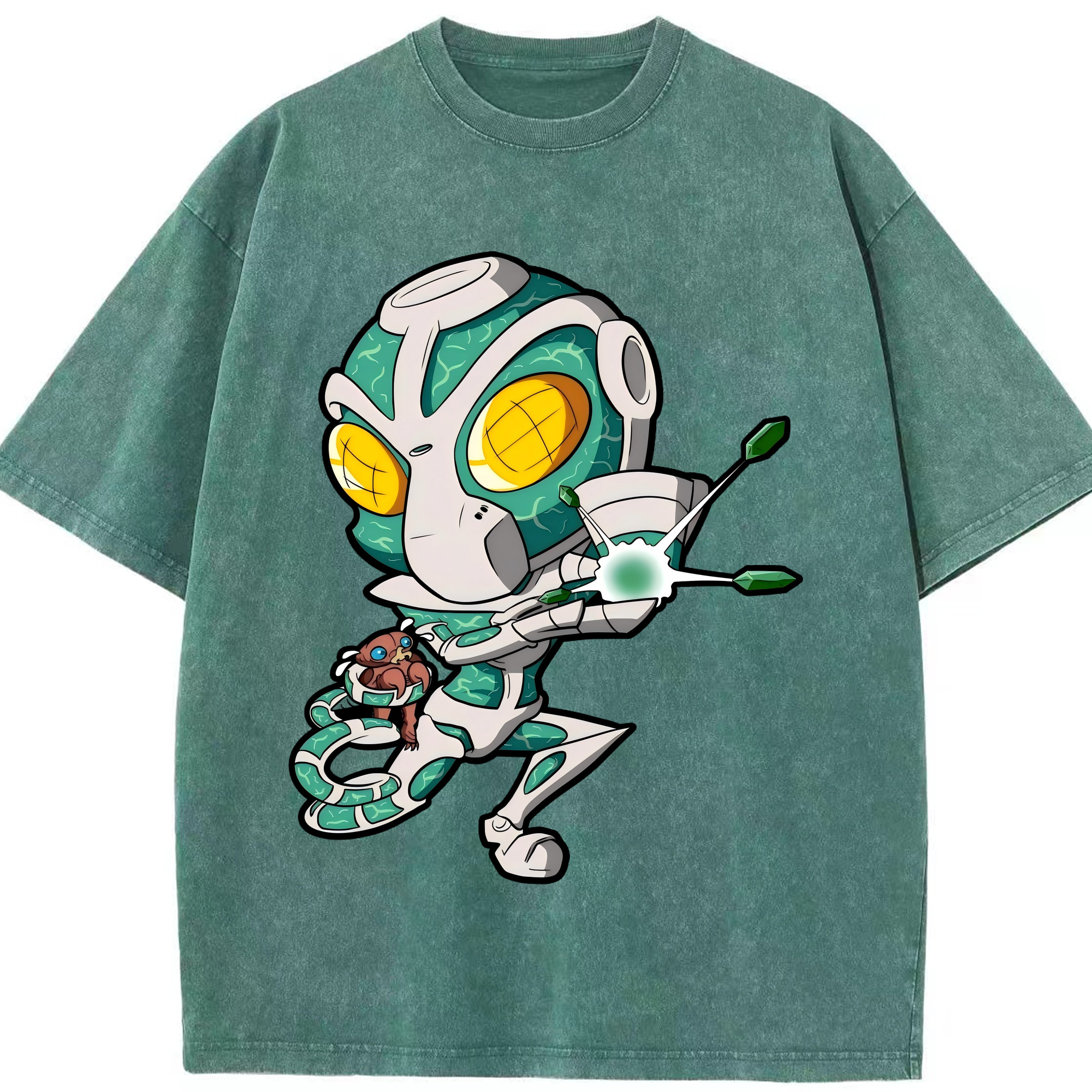 （画像用） ジョジョの奇妙な冒険 花京院 典明（かきょういん のりあき） JoJo's Bizarre Adventure Kakyoin Noriaki 綿100% ヴィンテージ風 半袖Tシャツ（フロントプリント）